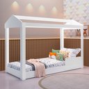 Ver imagem 6 de Cama Casinha Montessoriana Crystal 100% Mdf Solteiro Branco