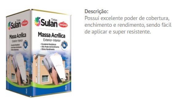 Massa Acrílica 5,5Kg - Sulan - 2