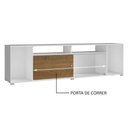 Ver imagem 5 de Rack para Tv até 65 Polegadas Madesa Cancun Branco/rustic Cor:branco/rustic