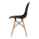 Ver imagem 4 de Conjunto Mesa Chanfrada Preta Eames 110cm + 4 Cadeiras Preta Eames Dsw - La Mobilia