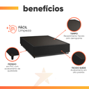 Ver imagem 3 de Cama Box Casal 1,38m com 38cm de Altura Suede Prince Preto
