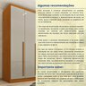 Guarda Roupa Casal 6 Portas 8 Gavetas Puxador MDF 270cm Portugal Espresso Móveis   - 14