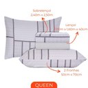 Ver imagem 3 de Jogo de Lençol Cama Box Queen Kit 4 Peças com Elástico Sonhare Sultan Vancouver