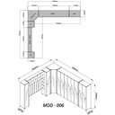 Ver imagem 5 de Modulado com 16 Portas 430,6cm x 240cm 100% MDF Mod 006 Innova Bege/Off White
