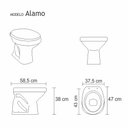 Ver imagem 2 de Assento Sanitario Almofadado Alamo Branco para Vaso Santa Clara