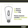 Lâmpada Led Retrô Transparente St64 E27 4w 2400k Biv-easy - 6