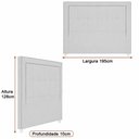 Ver imagem 3 de Cabeceira para Cama Box King 195cm Wellbe Courino Caramelo - Sallar Home
