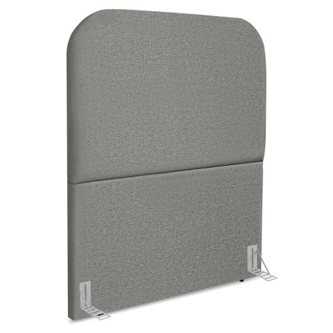 Cabeceira Solteiro 90 Cm com Frame Alana Linho Cinza Escuro Artte