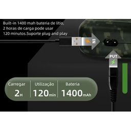 Barbeador Elétrico Shaver Prova D'Água 1400 Mah Bivolt Kemei 2027 - 3