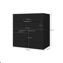 Ver imagem 4 de Conjunto para Banheiro com Espelheira e Cuba de Porcelanato 60cm Fly Yescasa Preto