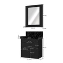 Ver imagem 3 de Conjunto para Banheiro com Espelheira e Cuba de Porcelanato 60cm Fly Yescasa Preto