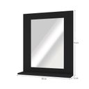 Ver imagem 5 de Conjunto para Banheiro com Espelheira e Cuba de Porcelanato 60cm Fly Yescasa Preto