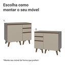 Ver imagem 6 de Gabinete para Banheiro 100cm 1 Porta 3 Gavetas Crema Nice Madesa 04