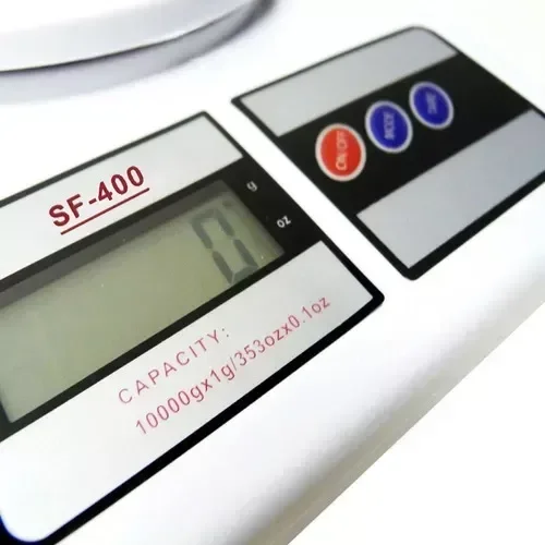 Balança de Cozinha Digital P/ até 10kg Branca - 2