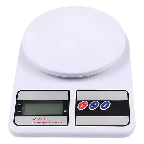 Balança de Cozinha Digital P/ até 10kg Branca
