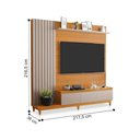 Ver imagem 2 de Home para TV Ravel 65 Polegadas MDF Ripado Frisado Mani Freijo Casah