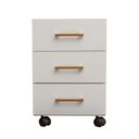 Ver imagem 6 de Conjunto Escrivaninha 160x60cm com Gaveteiro em MDF Industrial Castanho