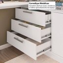 Ver mais imagens de Cômoda com Penteadeira com 3 Gavetas e 2 Portas American Branco