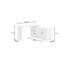 Ver imagem 3 de Cômoda com Penteadeira com 3 Gavetas e 2 Portas American Branco