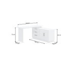 Ver imagem 3 de Cômoda com Penteadeira com 3 Gavetas e 2 Portas American Branco