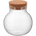 Ver imagem 1 de Pote Tampa Cortiça Borossilicato 200ml 11x10x10cm Transparente Porta Mantimentos