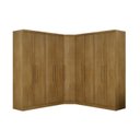 Ver imagem 3 de Guarda-Roupa Casal 9 Portas 3 Peças Modulado Cairo Marrom/Cumaru