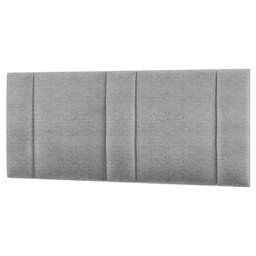 Cabeceira Estofada Cama Casal Queen Size com Led Moderna 160 Cm:linho Cinza - 2