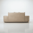 Ver imagem 6 de Sofá Tóquio Puff Orgânico Suede 200cm com 3 Almofadas Design Curvo Luxo para Sala e Recepção:Bege