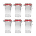 Ver imagem 1 de Kit 6 Potes Hermético Vidro Trava Metal 450ml Class Home