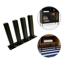 Ver imagem 4 de Kit 4 Pés Pézinhos Móveis 13cm Quadrado Preto Fosco