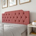 Ver imagem 1 de Cabeceira Cama Casal Estilo Painel Dobravel Quarto Moderno:rosa