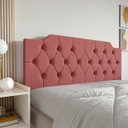 Ver imagem 4 de Cabeceira Cama Casal Estilo Painel Dobravel Quarto Moderno:rosa