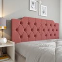 Ver imagem 2 de Cabeceira Cama Casal Estilo Painel Dobravel Quarto Moderno:rosa