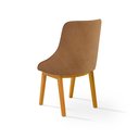 Ver imagem 7 de Conjunto Mesa Jantar 1,20m Off-White 4 Cadeira Verona Corino Caramelo Luxo