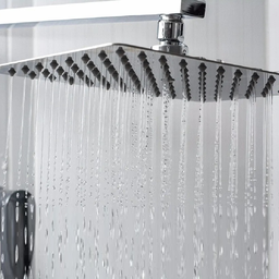 Ducha Quadrada Cromada em Inox 20x20 Braço 38 Cm Parede - 8