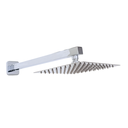 Ver imagem 1 de Ducha Quadrada Cromada em Inox 20x20 Braço 38 Cm Parede