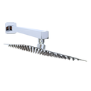 Ver imagem 2 de Ducha Quadrada Cromada em Inox 20x20 Braço 38 Cm Parede