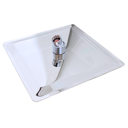 Ducha Quadrada Cromada em Inox 20x20 Braço 38 Cm Parede - 6