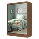 Ver imagem 2 de Quarto Completo com Guarda Roupa Luke 2 Portas de Espelho e Cabeceira com 2 Mesas de Cabeceira Mades