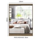 Ver imagem 4 de Quarto Completo com Guarda Roupa Luke 2 Portas de Espelho e Cabeceira com 2 Mesas de Cabeceira Mades