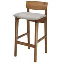 Ver imagem 1 de Banqueta Nature Assento Linho Rustico Estrutura Cinamomo Natural 90 Cm - 70124