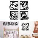 Ver imagem 1 de Quadrinhos Decorativos Aplique Quarto Infantil Animais Baby