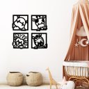 Ver imagem 4 de Quadrinhos Decorativos Aplique Quarto Infantil Animais Baby