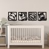 Quadrinhos Decorativos Aplique Quarto Infantil Animais Baby - 5