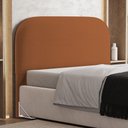 Ver imagem 3 de Cabeceira Cama Box Queen 160cm Orgânica Lanna W01 Bouclê Terracota - Lyam Decor