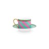 Xícara de Chá Pip Chique Stripes Rosa e Verde - Pip Studio ( Pré Venda) - 1