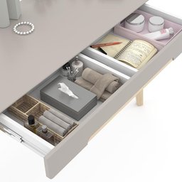 Jogo de Quarto Infantil Cama Kids Liv e Penteadeira Tifanny Cinza/Natural - Matic Móveis - 5 Jogo de Quarto Infantil Cama Kids Liv e Penteadeira Tifanny Cinza/Natural - Matic Móveis - 5