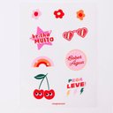 Ver imagem 2 de Garrafa Termica com Adesivos Bom Demais