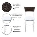 Ver imagem 2 de 2 Cadeiras Brancas para Cozinha Viena Marrom:Branco