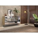 Ver imagem 2 de Aparador Buffet 4 Portas Com Espelho Suspenso Vegas V3596 Rustic Rustic